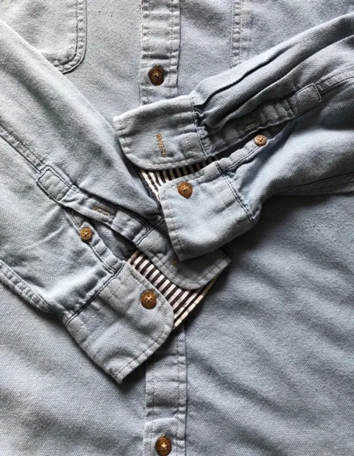 Chemise slim fit bleue douce et fluide Devred M - photo numéro 4