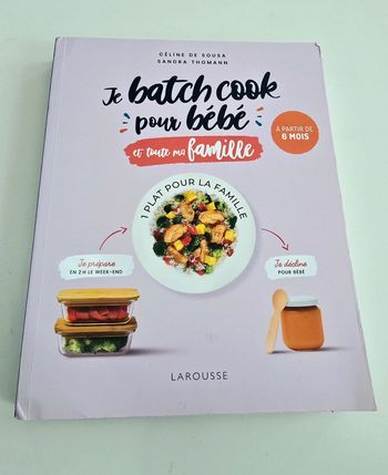 Livre Je batch cook pour bébé et toute ma famille