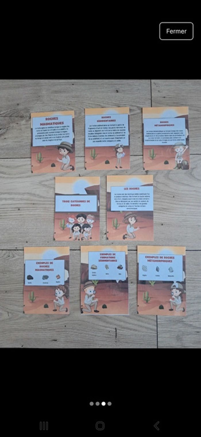 Cartes explicatives des différentes types de roches. Geologie - photo numéro 3