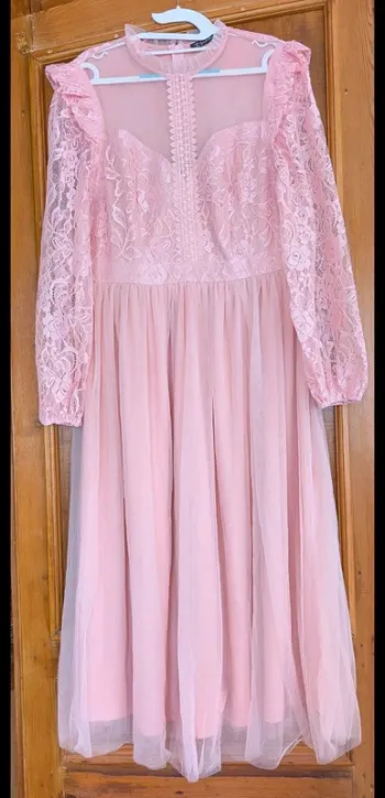Longue robe rose