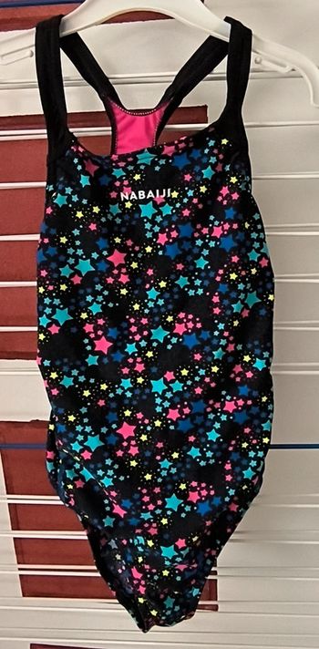 Maillot de bain fille 1 pièce 8 ans / Nabaiji