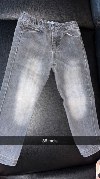 Jean gris 36 mois 👶 mixte – très bon état