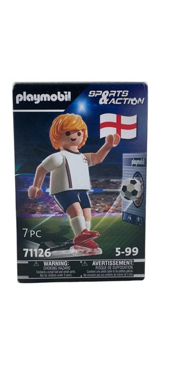 Figurine Playmobil 71126 Sports et action joueur de football anglais neuf