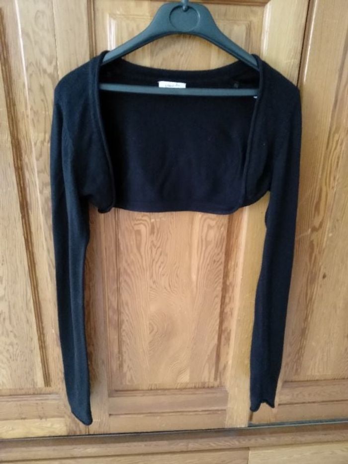 Gilet court manches longues