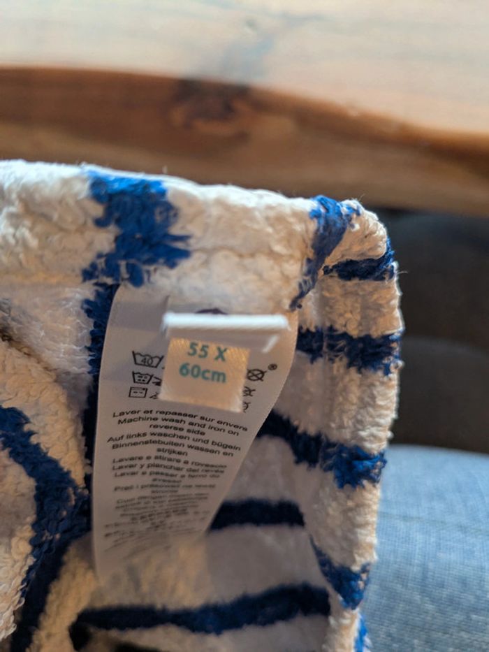 Poncho bain rayé petit bateau - photo numéro 4