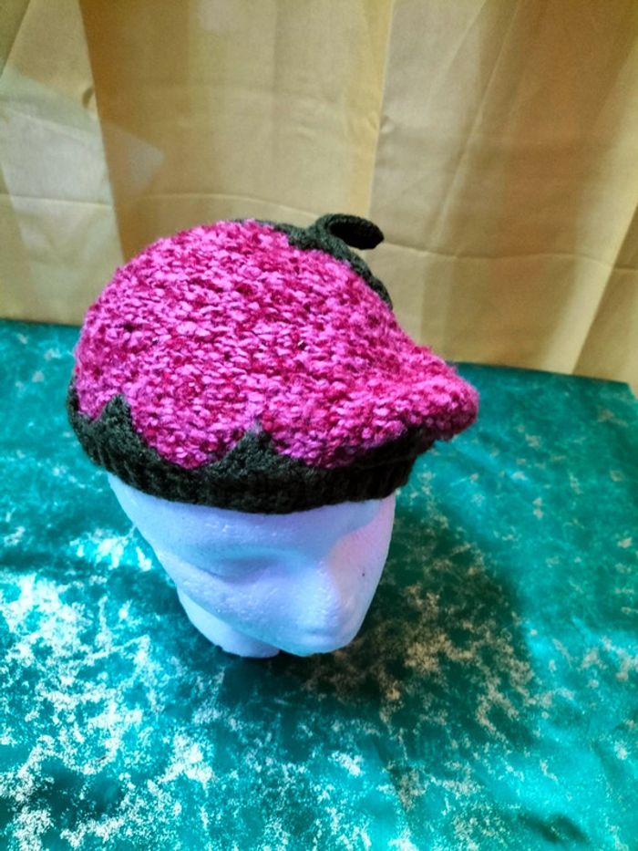 Béret fille en laine 5/8 ans