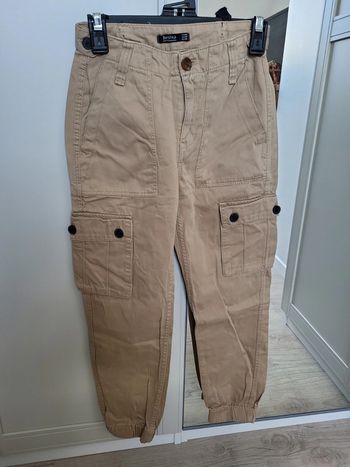 Pantalon cargo beige