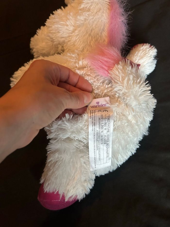 Bouillote peluche licorne - photo numéro 2