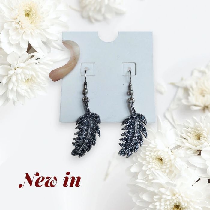 Boucle d'oreille feuille