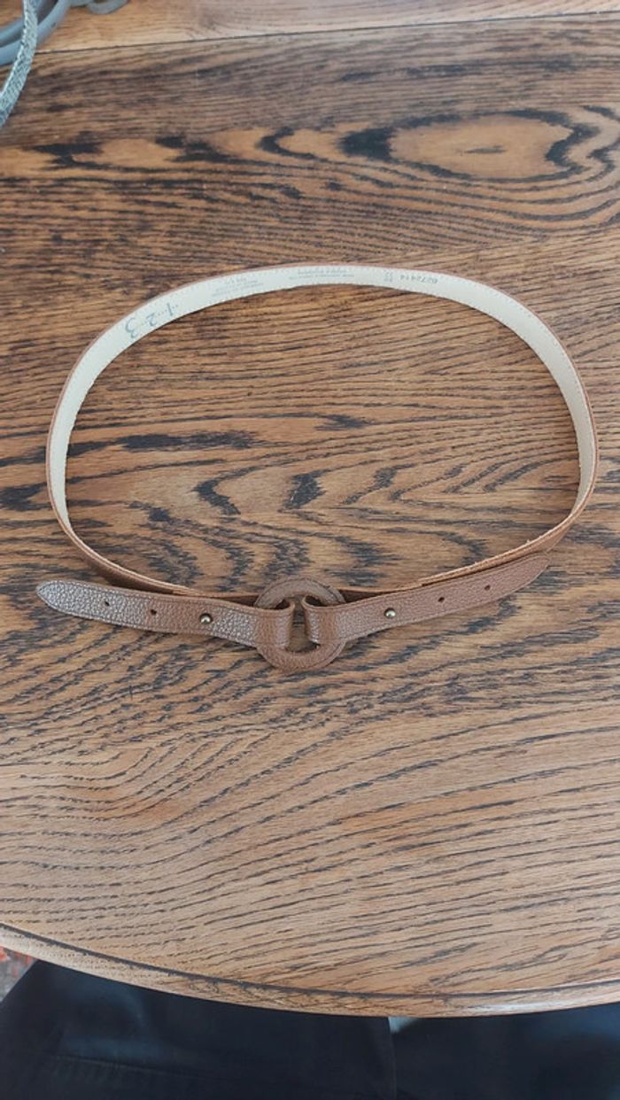 Ceinture 1un2deux3trois marron en cuir  80cm - photo numéro 15