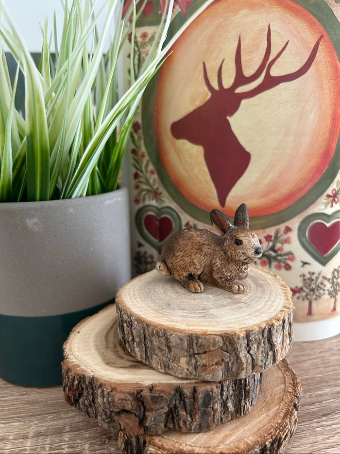 Miniature, lapin ou lièvre en résine haute qualité - photo numéro 2