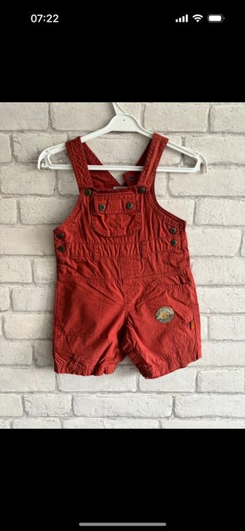 Salopette short aubisou taille 12 mois