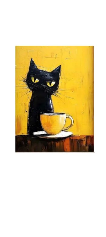 Illustration chat noir