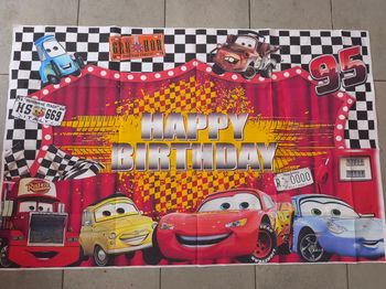 Décors photo anniversaire Cars