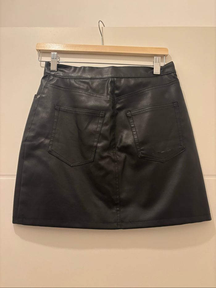 Jupe simili cuir noir taille 48/M - photo numéro 5