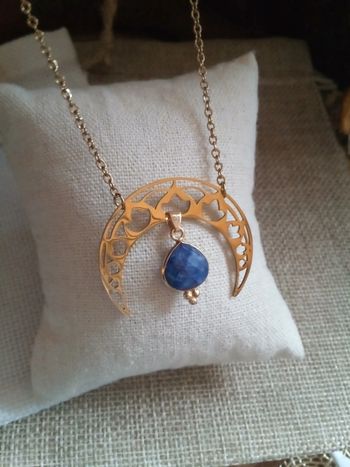 Collier oriental pierre de lapis lazuli 💙.