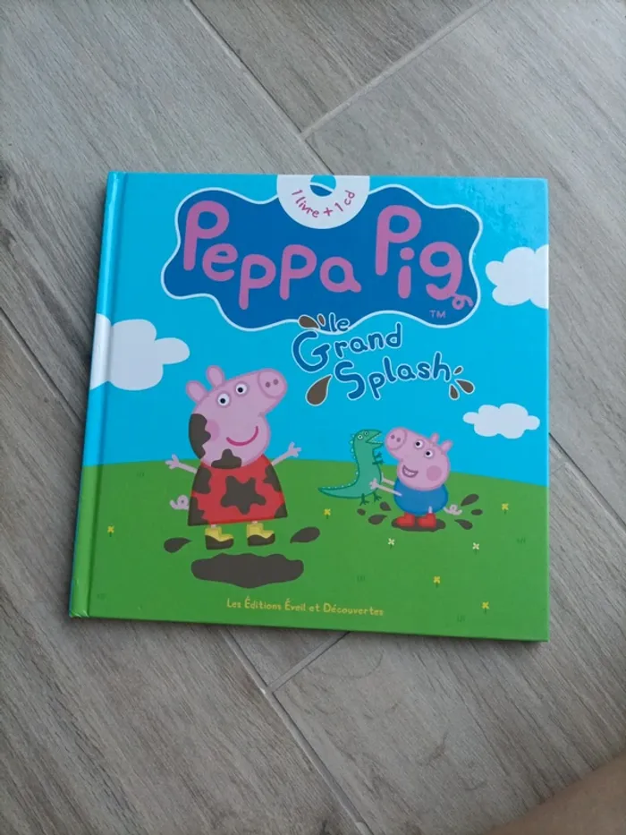 Livre CD Peppa pig Le grand splash