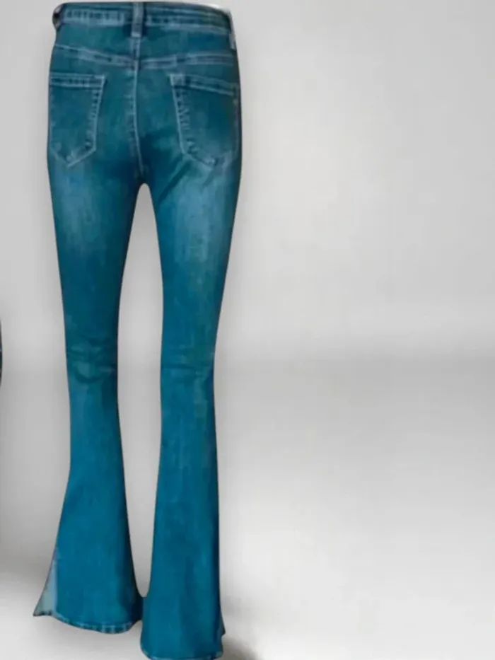 jean Nina Carter, coupe bootcut taille haute,stretch - photo numéro 3