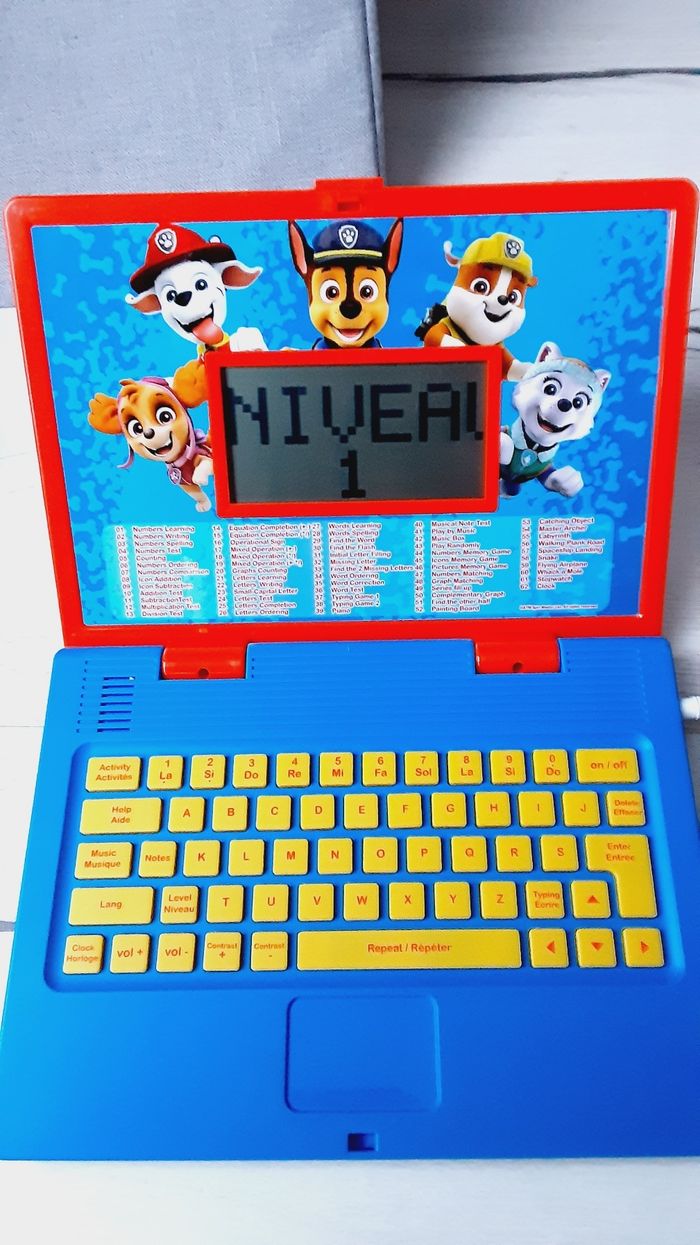 Jeu jouet Ordinateur éducatif bilingue Pat patrouille Paw patrol Lexibook - photo numéro 3