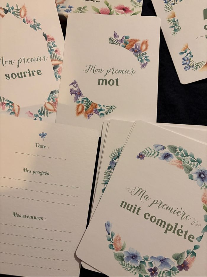 Mes 12 premiers Mois - Maud DENOUX DEWALD - Carte Etape Bébé - photo numéro 3