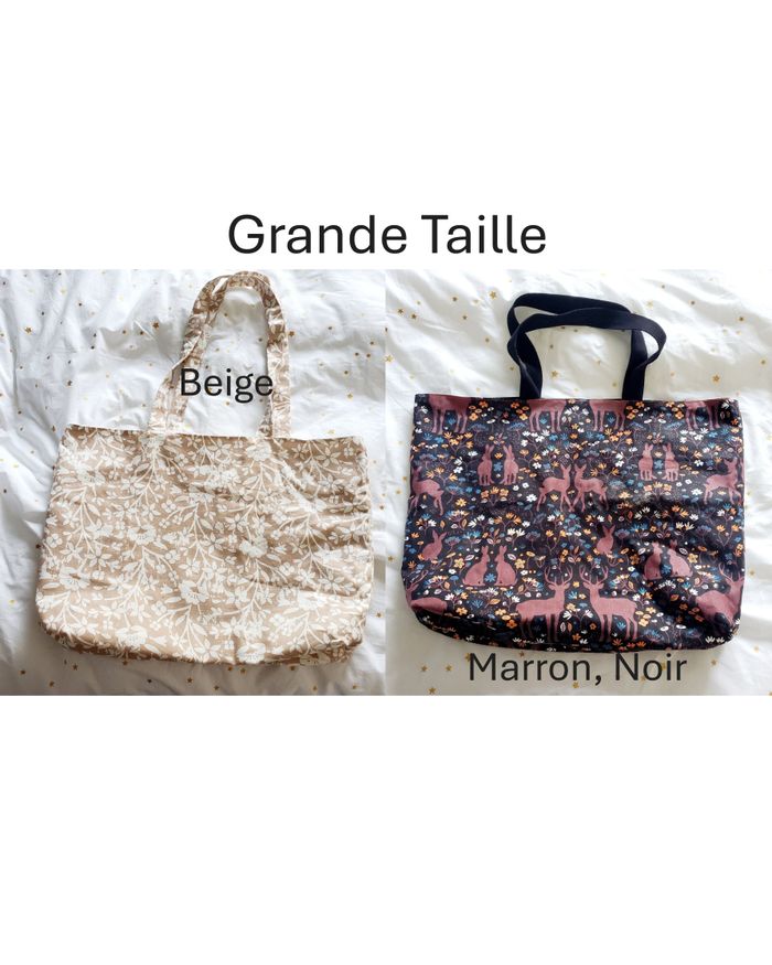 Tote Bag Grande Taille - Beige - photo numéro 3