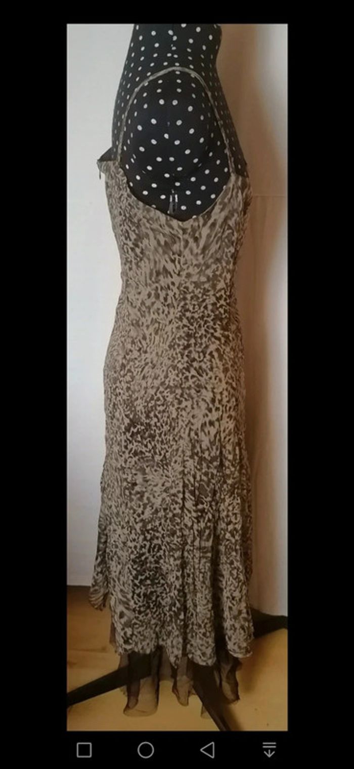 Robe bretelles volants camouflage / safari kaki marron taille 3 ou L Astuces - photo numéro 7