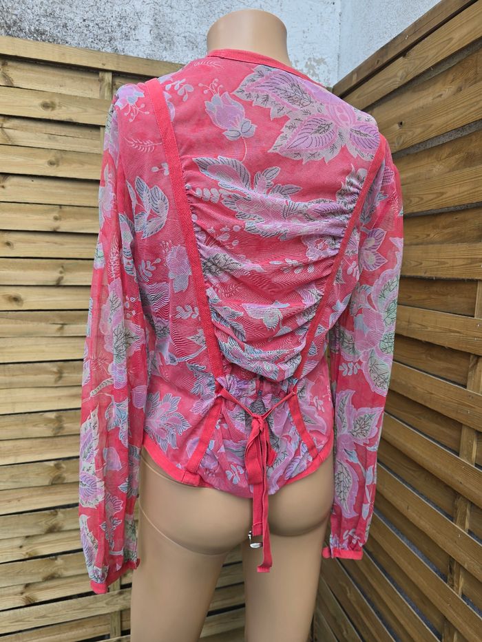 Cardigan top mesh 🍒vintage Irène van ryb🍒taille 38/40 - photo numéro 4