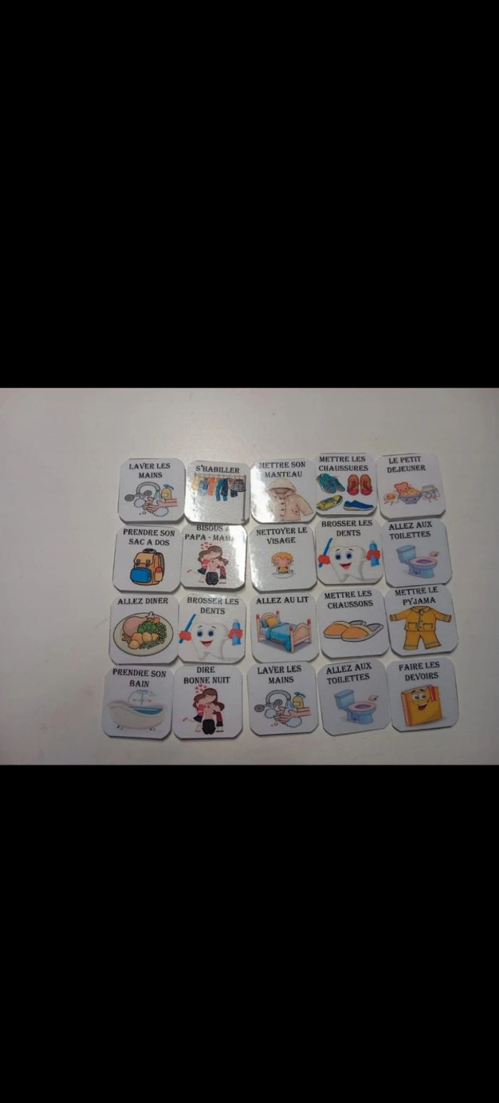 Fiche d'activité ma routine du matin et du soir conçu pour votre enfant - photo numéro 2