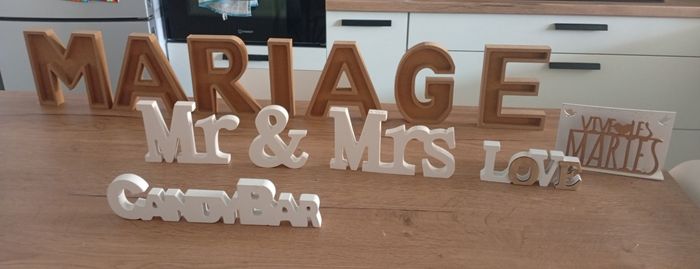 Lettres decoratives mariage