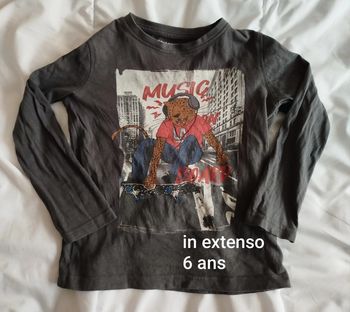 T-shirt in extenso 6 ans