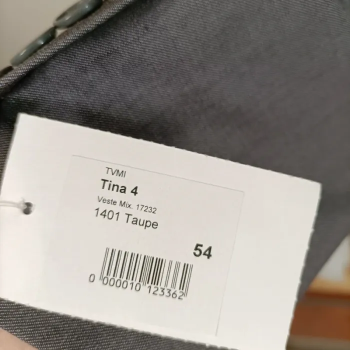 Veste de costume gris foncé Tina 4 Taille 54 A487 - photo numéro 6