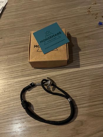 Bracelet monzémaré ancre marine