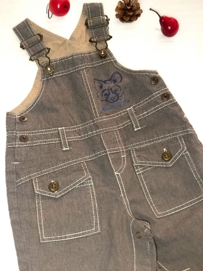 P'tit Bisou Aubert salopette garçon 6 mois - photo numéro 2