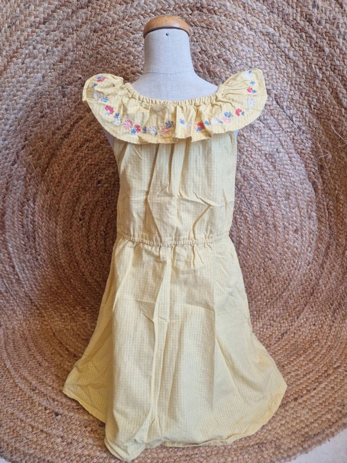 Jolie robe jaune d'été fille sergent major 7 ans - photo numéro 2