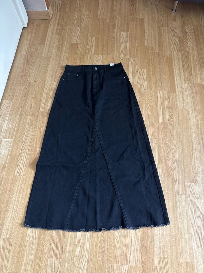 Jupe en jean’s longue noir taille L SHEIN