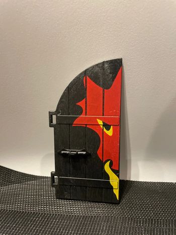 Playmobil demie porte principale château forteresse du dragon rouge 3269 chevalier moyen âge