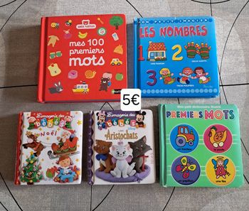 Lot 5 livres pour bébés