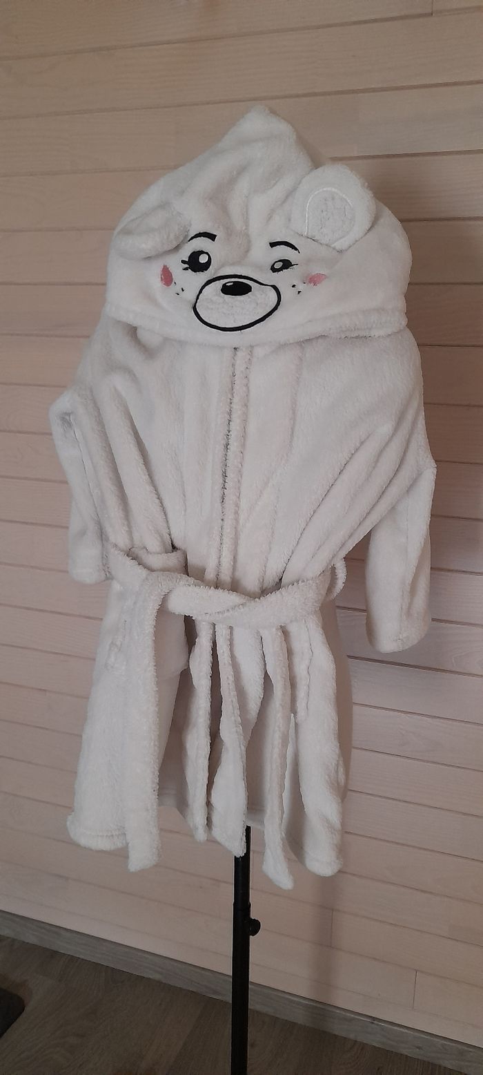 Robe de chambre  à capuche 6 ans