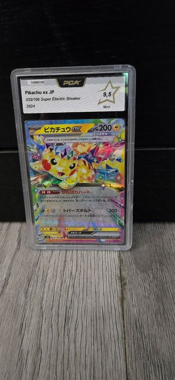Carte pokemon japonaise pikachu gradué par pca