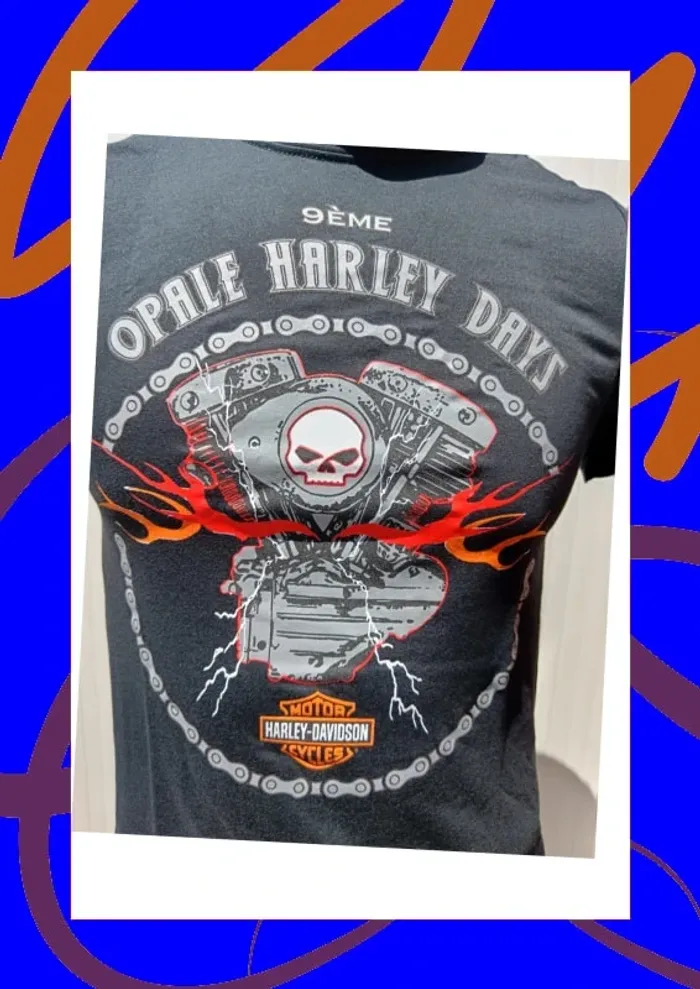 Tee shirt manches courtes S Harley Davidson - photo numéro 2