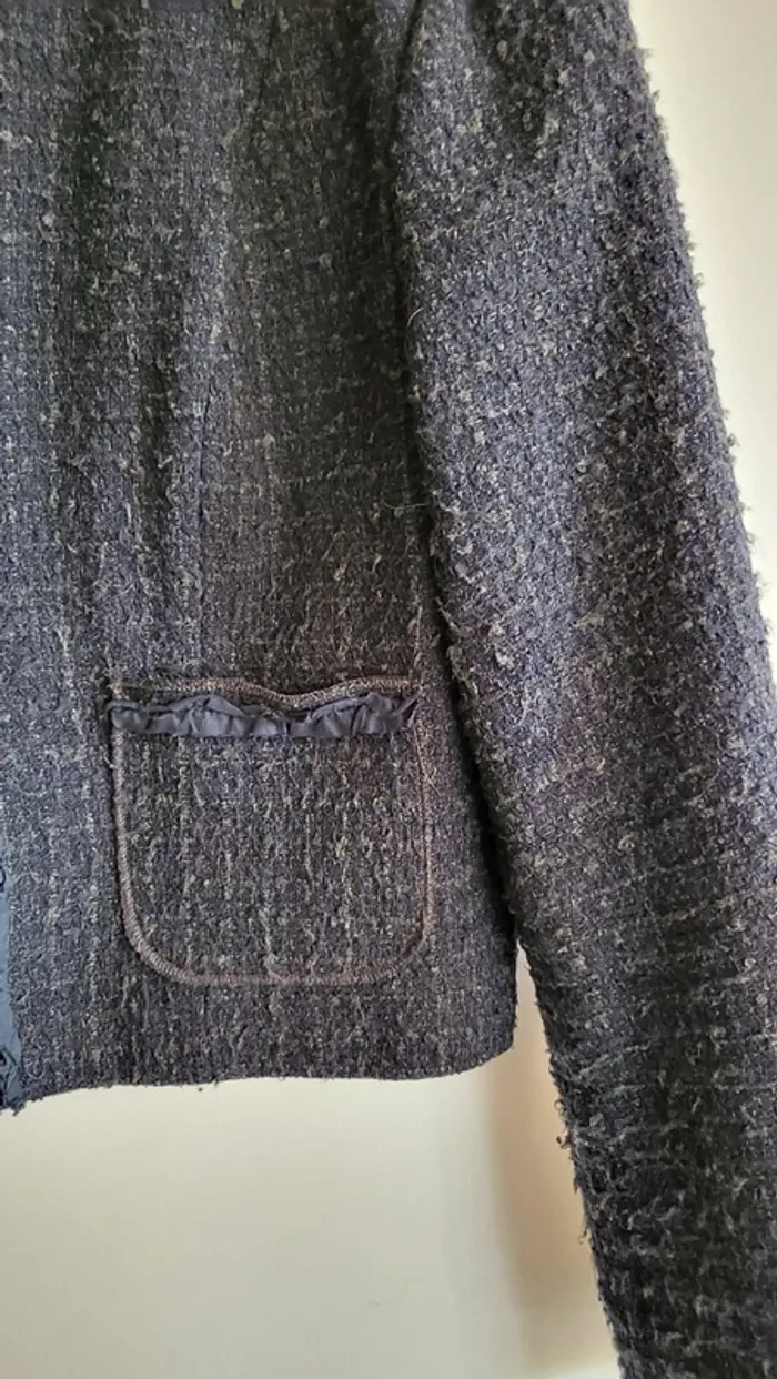 Veste courte tweed T.38 - photo numéro 3