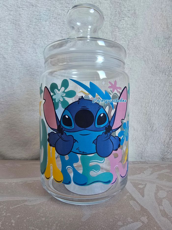 Pot en verre / Glass jar Disney Stitch 1L - photo numéro 4