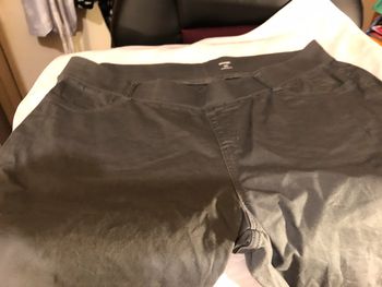 Pantalon femme taille 50 gris taille elastique