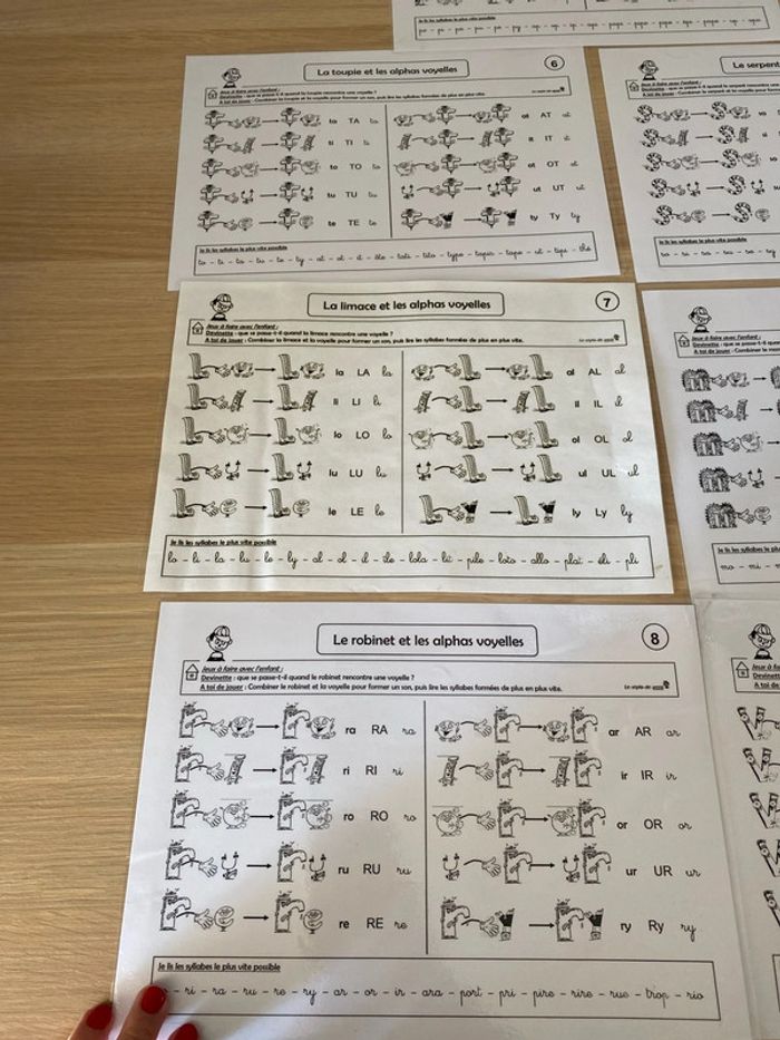 Fiches plastifiées les Alphas méthode de lecture - photo numéro 2
