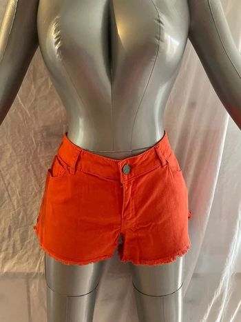 short en jean Naf Naf orange taille M