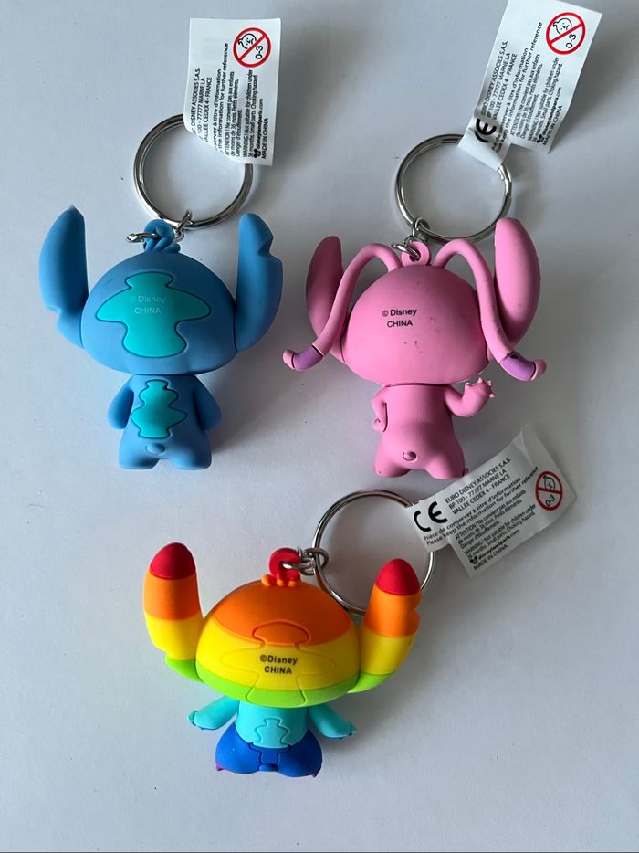 Lot 3 porte-clés Stitch et Angel - photo numéro 3