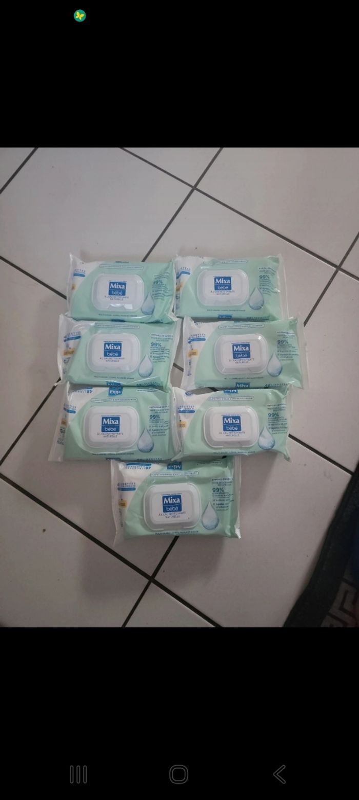 Lot de 7 lingettes mixa bebe