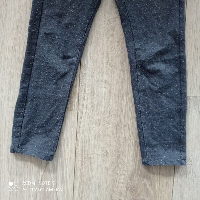 Pantalon legging gris à pois 4ans - photo numéro 4