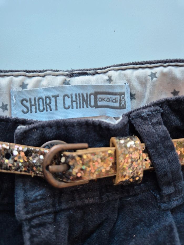 Short Okaïdi taille 5 ans en velours - photo numéro 3