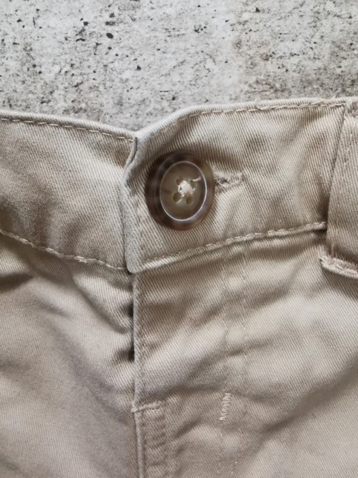 🌺Short chino Kiabi 6mois beige marron bébé garçon - photo numéro 3
